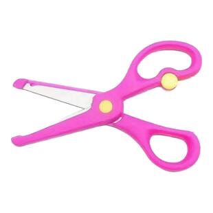 儿童手工安全剪刀小学生剪纸刀圆头钝角不伤手剪刀宝宝幼儿园用