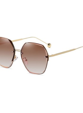 2023年新款墨镜时尚渐变粉色潮流防晒防紫外线网红显脸小太阳眼镜