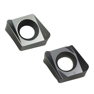 快进给铣刀片 双面4刃4NKT060308R不锈钢R0.8刀粒 90度直角铣刀片