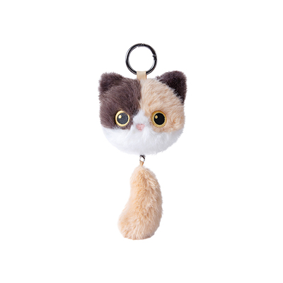 可爱猫咪钥匙扣挂件拉尾黑猫玩偶