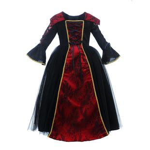 万圣节儿童服装女童礼服cosplay角色扮演魔法女巫吸血鬼化妆舞会
