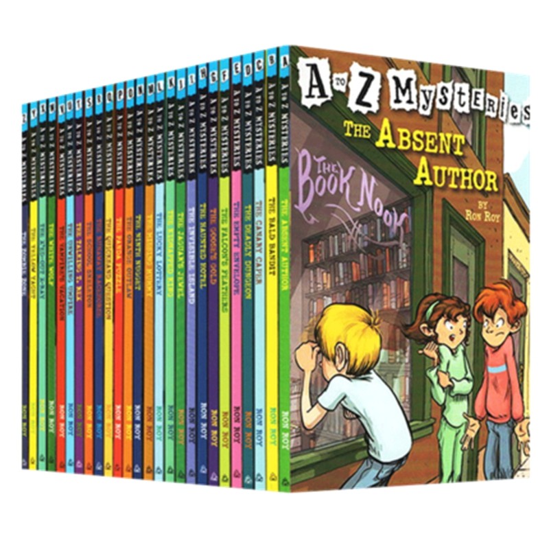 A to Z Mysteries 1-26神秘案件全套26册套装神秘事件字母版英文原版儿童文学章节书悬疑探险经典侦探推理小说