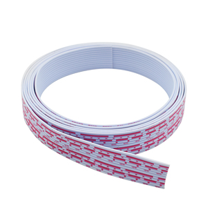 彩色排并线镀锡铜扁平排线连接线7P/8P/9P/10P/12P芯柔软22/24AWG