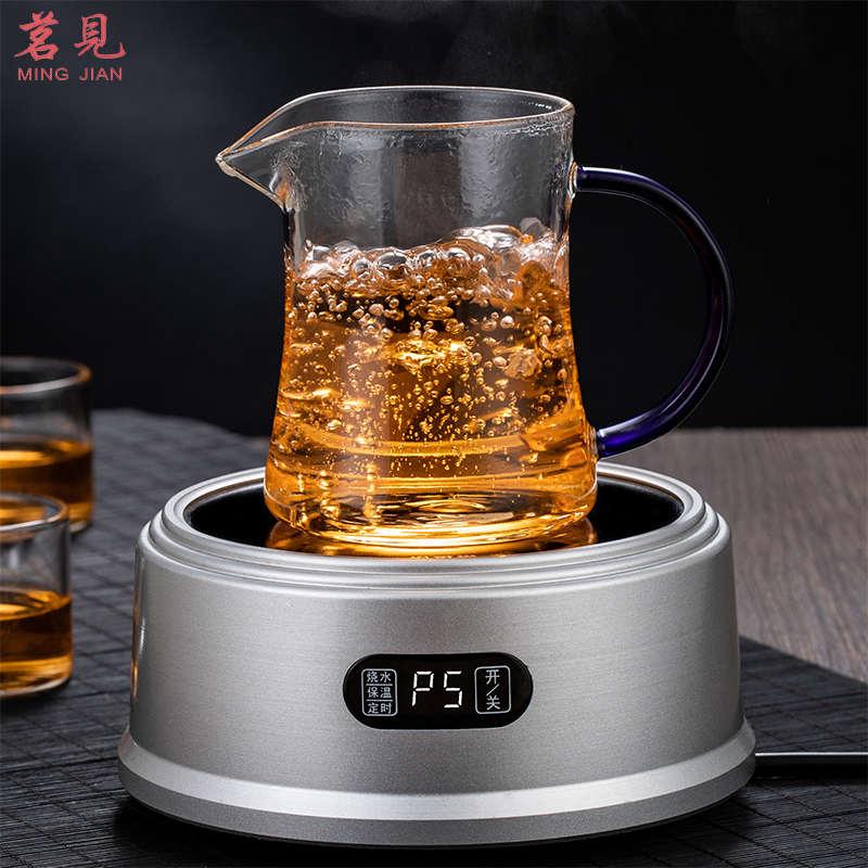 加厚耐热公道杯玻璃茶漏一体套装分茶器茶海功夫茶具不锈钢小茶壶