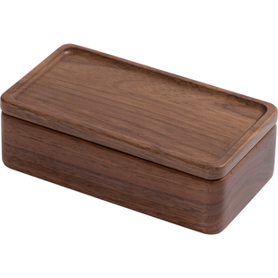 梵瀚 实木小型首饰盒便携珠宝收纳盒新年礼物高档精致迷你饰品盒