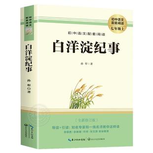 【赠考点】白洋淀纪事 七年级上册课外阅读名著书籍 老师推荐人教版教材推荐名著 完整版未删减7上非人民教育出版社MZ