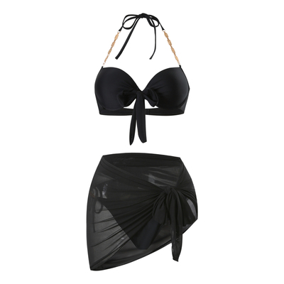 YUQIMEI新款三件套温泉比基尼