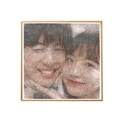 照片定制钉子绕线画diy生日礼物