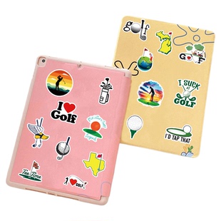 卡通高尔夫球运动图案贴纸球类体育竞技马克杯文具笔记本桌面贴画