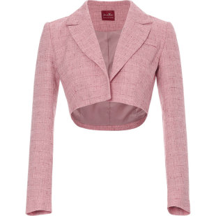 sincethen 法式粉色小香风外套富家千金连衣裙穿搭礼服高级西装女