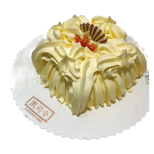 上海凯司令白脱栗子生日蛋糕 白玉兰 原味老式硬奶油巧克力瑞士卷