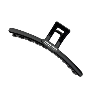 黑色大牌风字母miu抓夹后脑勺盘发发夹大号鲨鱼夹高级高头饰女款