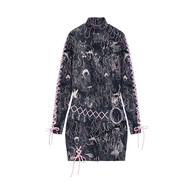 Desigual【MARIA ESCOTE联名】【博主同款】绑带修身连衣裙