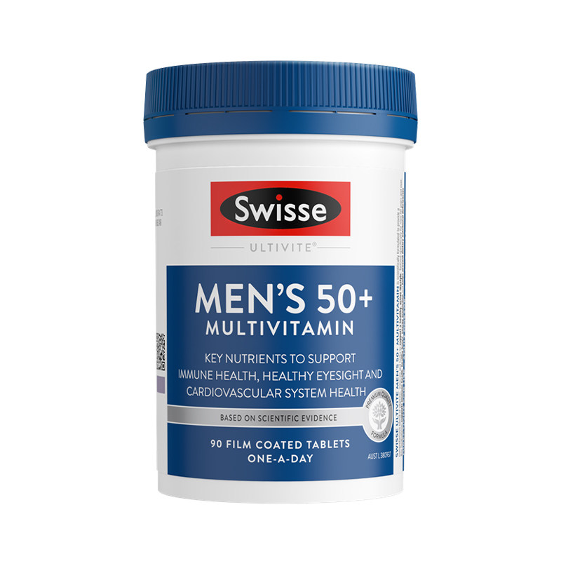 澳洲Swisse男士50岁+复合维生素片中老年男士营养品90粒