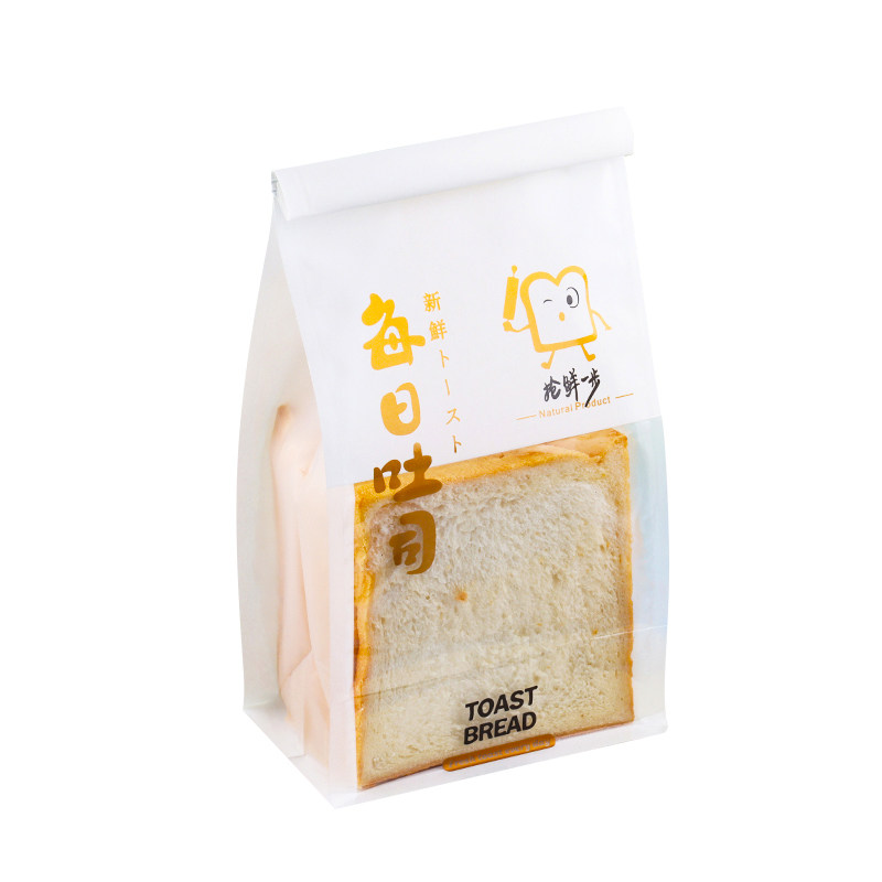 吐司面包包装袋卷边鲜烤大450克土司切片自封袋子烘焙包装盒蛋糕