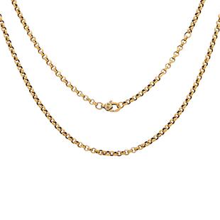 复古黄金圆珠十字项链男款足金素金吊坠配链女款电黑金纯金男女款