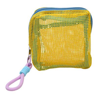 多巴胺豆腐包迷你网纱化妆包