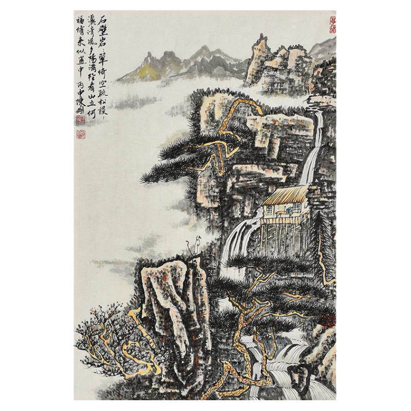 名家纯手绘水墨山水画 原创国画字画纯手绘 客厅办公室书房装饰画
