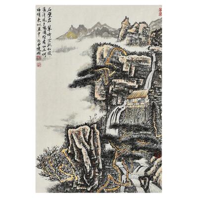 名家纯手绘水墨山水画 原创国画字画纯手绘 客厅办公室书房装饰画