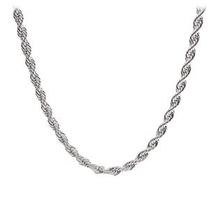 美式项链男潮蛇骨链颈链麻花链女嘻哈链子男士百搭饰品麻绳锁骨链