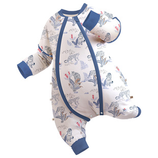 ibaby儿童恒温睡袋睡衣男女宝宝分腿春秋夹棉婴儿防踢被TK