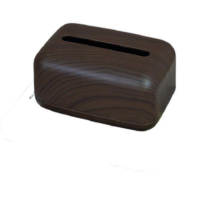 中古风木纹纸巾盒家用桌面纸抽盒