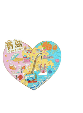青岛文创地标冰箱贴伴手礼