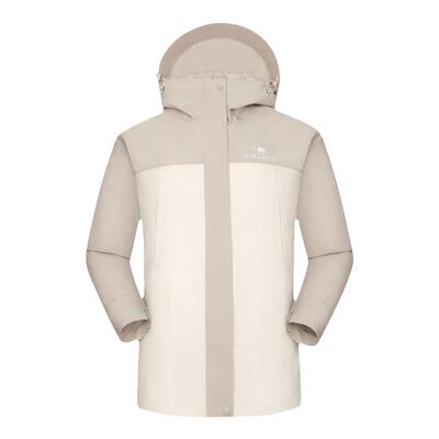 骆驼运动三防夹克外套男女三合一抓绒内胆旅游情侣防风防水登山服