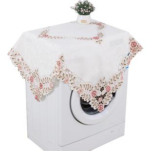 洗衣机罩防尘布电器罩欧式蕾丝冰箱罩空调冰柜防尘罩子帘多用巾