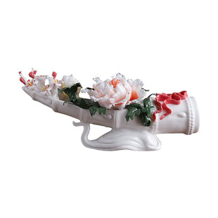 节节高高档礼品陶瓷花摆件客厅家居装饰办公室送领导同事升迁送礼