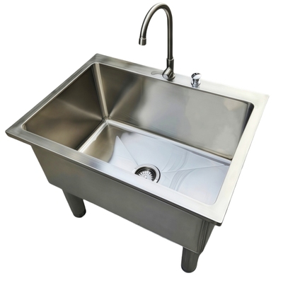 尊鼎特厚304不锈钢墩布池全钢款