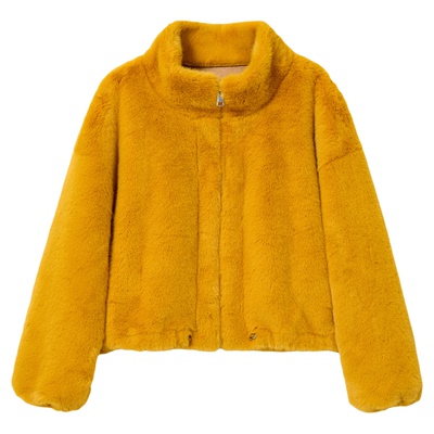 AZZHEN【甜梦之境】宽松廓形保暖慵懒风毛绒仿水貂外套女秋冬新款