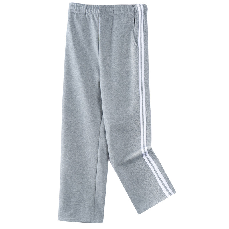 中小学生春秋直筒双杠校服裤