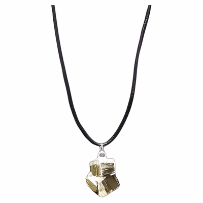 土耳其代购Pyrite㊣ 手作简约别致艺术小巧立方体黄铁矿原石项链