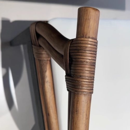 中古风慕颜椅藤编餐椅真寂侘风藤椅子复古民宿休闲设计师