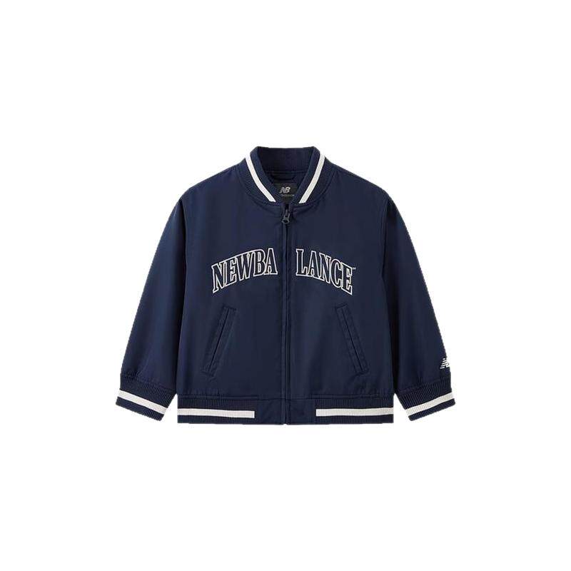 New Balance nb童装25年秋季新款男女儿童棒球服夹克外套7AF1E013