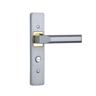 防锈卫生间门锁房间门厕所锁单舌厨房铝合金工程静音门锁11孔距