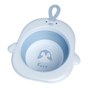 嫚熙婴儿洗脸盆洗屁屁洗脚盆新生儿专用洗屁股盆子宝宝可折叠脸盆