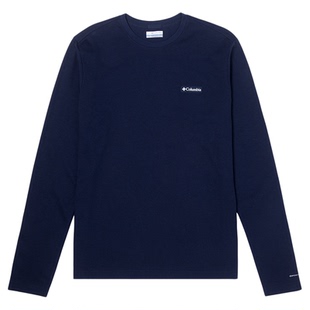 2025秋冬哥伦比亚户外男吸湿快干透气长袖圆领运动休闲T恤AE5374