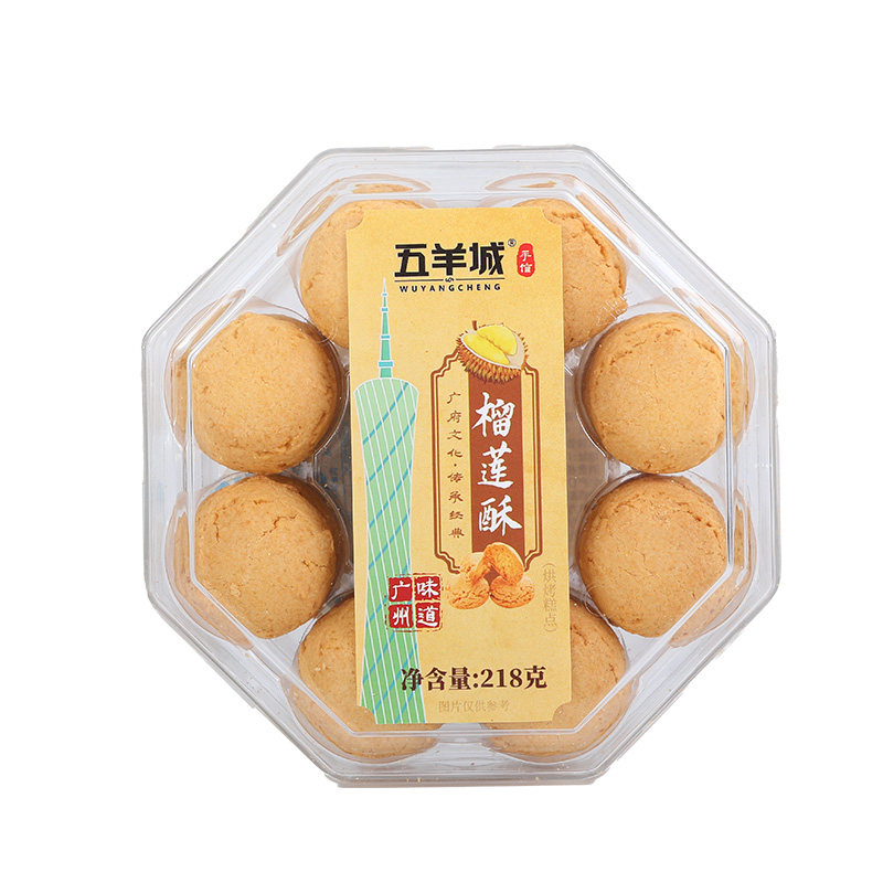 五羊城牌榴莲椰蓉燕麦酥真材实料