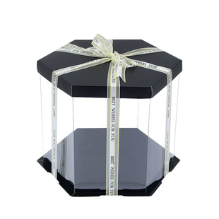 50cm60cm超高透明蛋糕盒子芭比娃娃翻糖生日蛋糕包装盒子定制logo