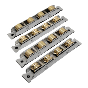 88型塑钢门窗滑轮77不锈钢外壳轴承铜轮推拉窗户轨道移窗轮子