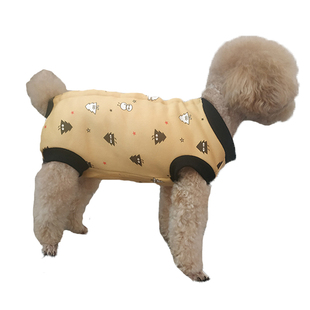 秋冬加绒加厚狗狗衣服泰迪护肚背心保暖防着凉母狗全包肚子马甲