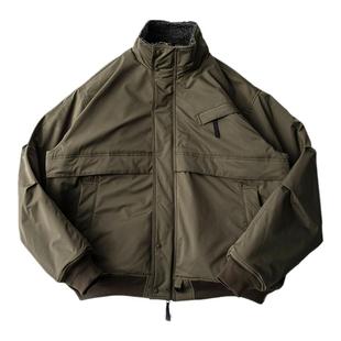 NOFAITH冬季加厚保暖日系复古羊羔毛情侣夹克美拉德风外套男