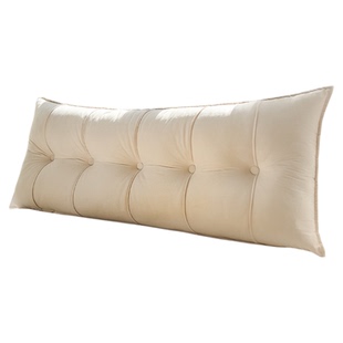 家用床头软包靠背加厚卧室床上靠枕长条护腰可拆洗实木床防撞靠垫