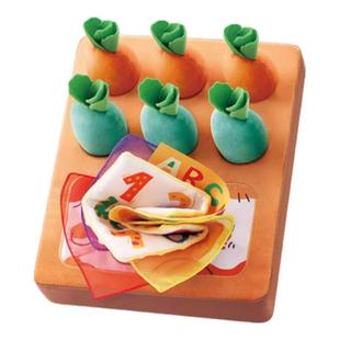 澳贝拔萝卜婴儿玩具抽抽乐六个月宝宝仿真布抽纸6月龄0-1岁满月礼