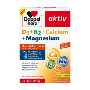 双心钙镁维生素D3K2片30粒