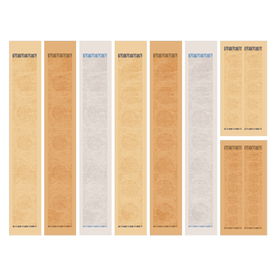 锦福鑫蜡染半生半熟书法瓦当宣纸