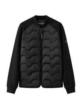 【自营】Marc O'Polo2025秋季新款短款棒球领拼接羽绒服男士外套
