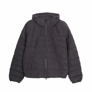 Hualun男生排骨羽绒服cleanfit潮流痞帅宽松保暖连帽男士冬装外套